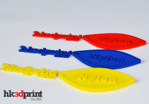 3D Printing by SLS Nylon Flexible Plastic Standard red blue yellow